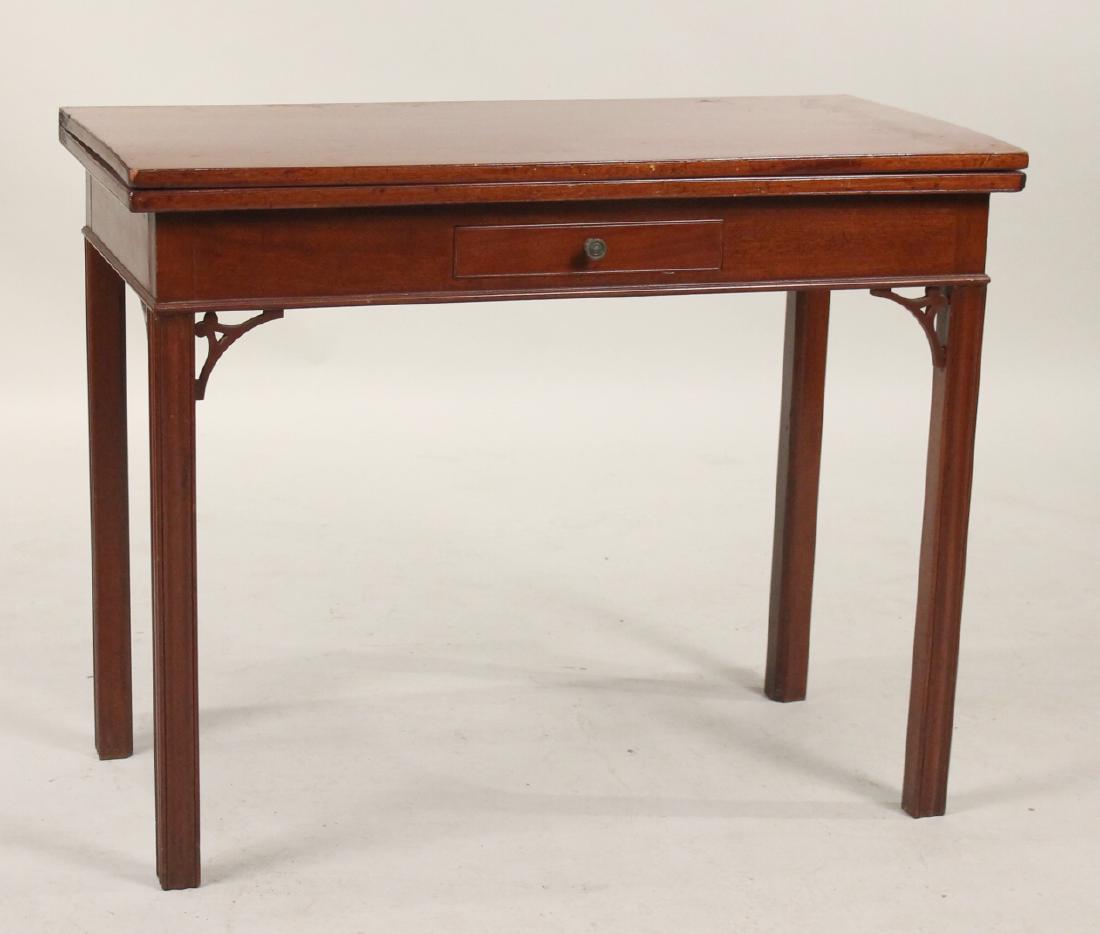 Chippendale Molded Leg Card Table (1 of 5)