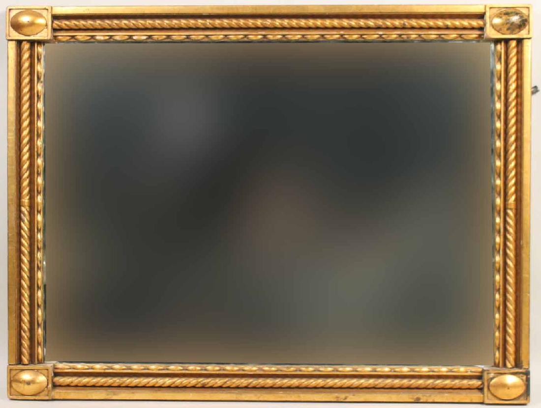 Classical Giltwood Rectangular Overmantel Mirror (1 of 5)