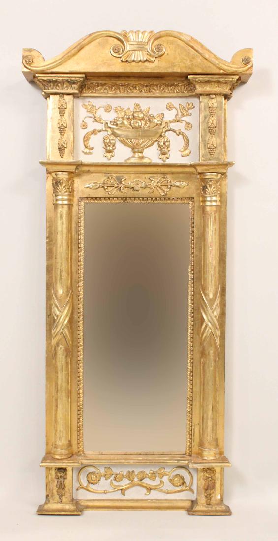 Gustavian Painted and Gilt Mirror (1 of 5)