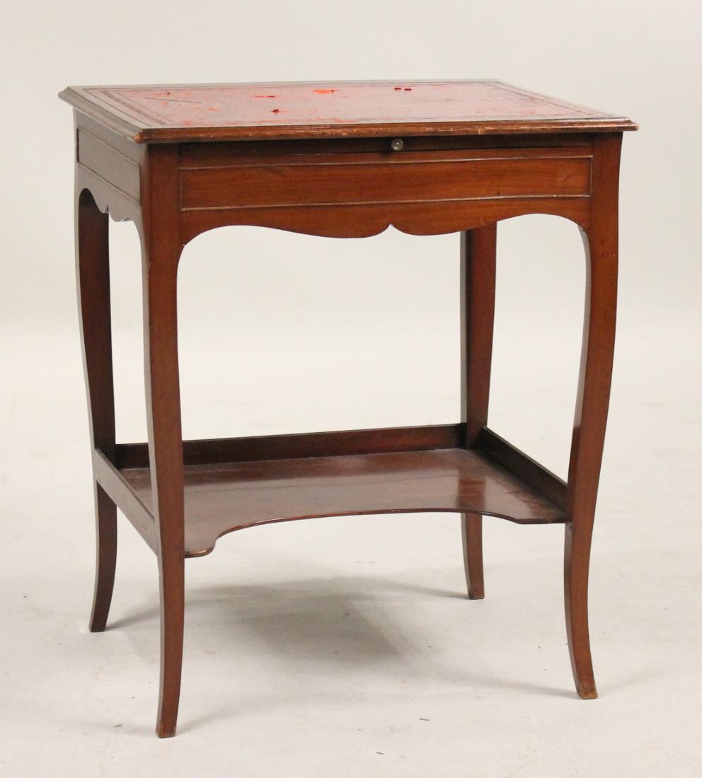 Hepplewhite Leather Top Mahogany Table (1 of 5)