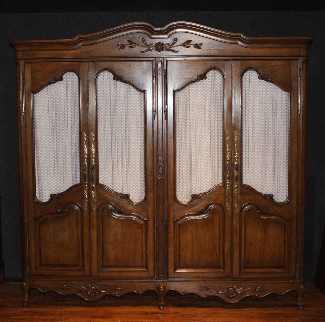 Louis XV Style Walnut Wardrobe (1 of 9)