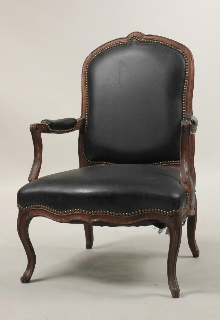 Louis XV Walnut Fauteuil (1 of 5)