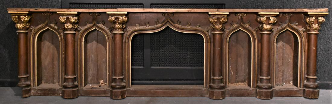 Monumental Parcel-Gilt Oak Architectural Element (1 of 5)