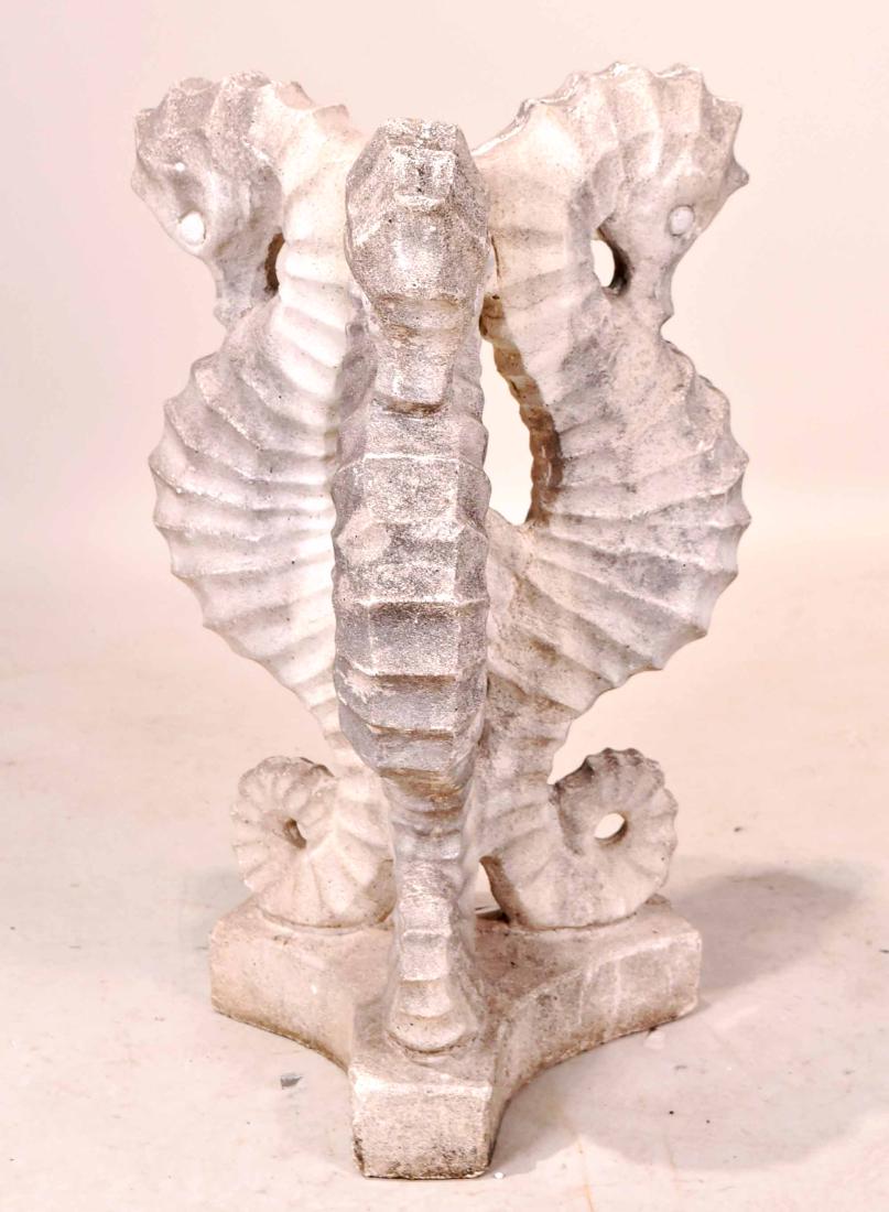 Vintage Cast Stone Seahorse Table Base (1 of 7)