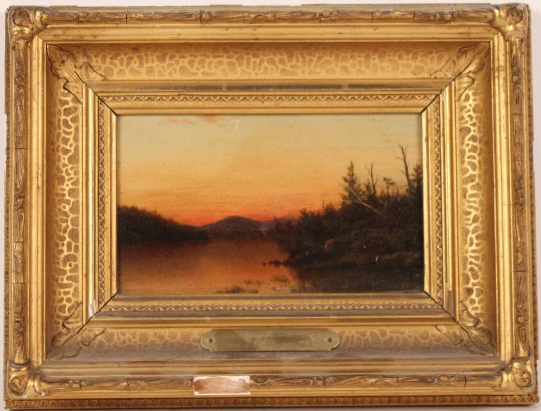 Oil on Board View Lake George Katherine W Newhall (1 of 8)