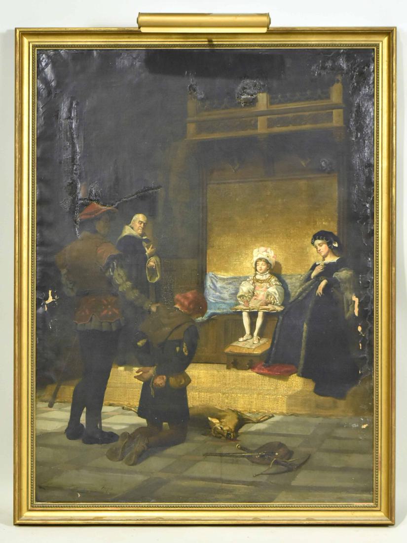 Oil on Canvas, 14th C. Justice, Chester Loomis (1 of 10)