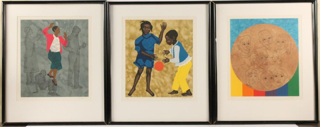 Three Elizabeth Catlett Signed Lithographs (1 of 14)