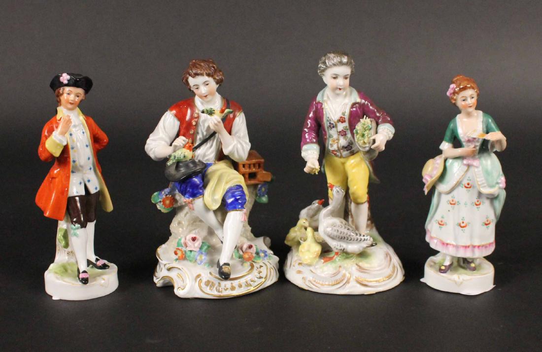 Four German Porcelain Figures (1 of 9)