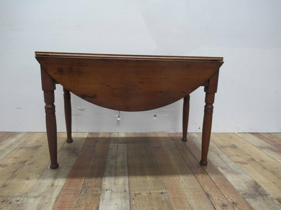 Country Pine Drop Leaf Table: Country Pine Drop Leaf Table, used condition wear, worn. 36" x 22 1/4" tall x 35 1/2"