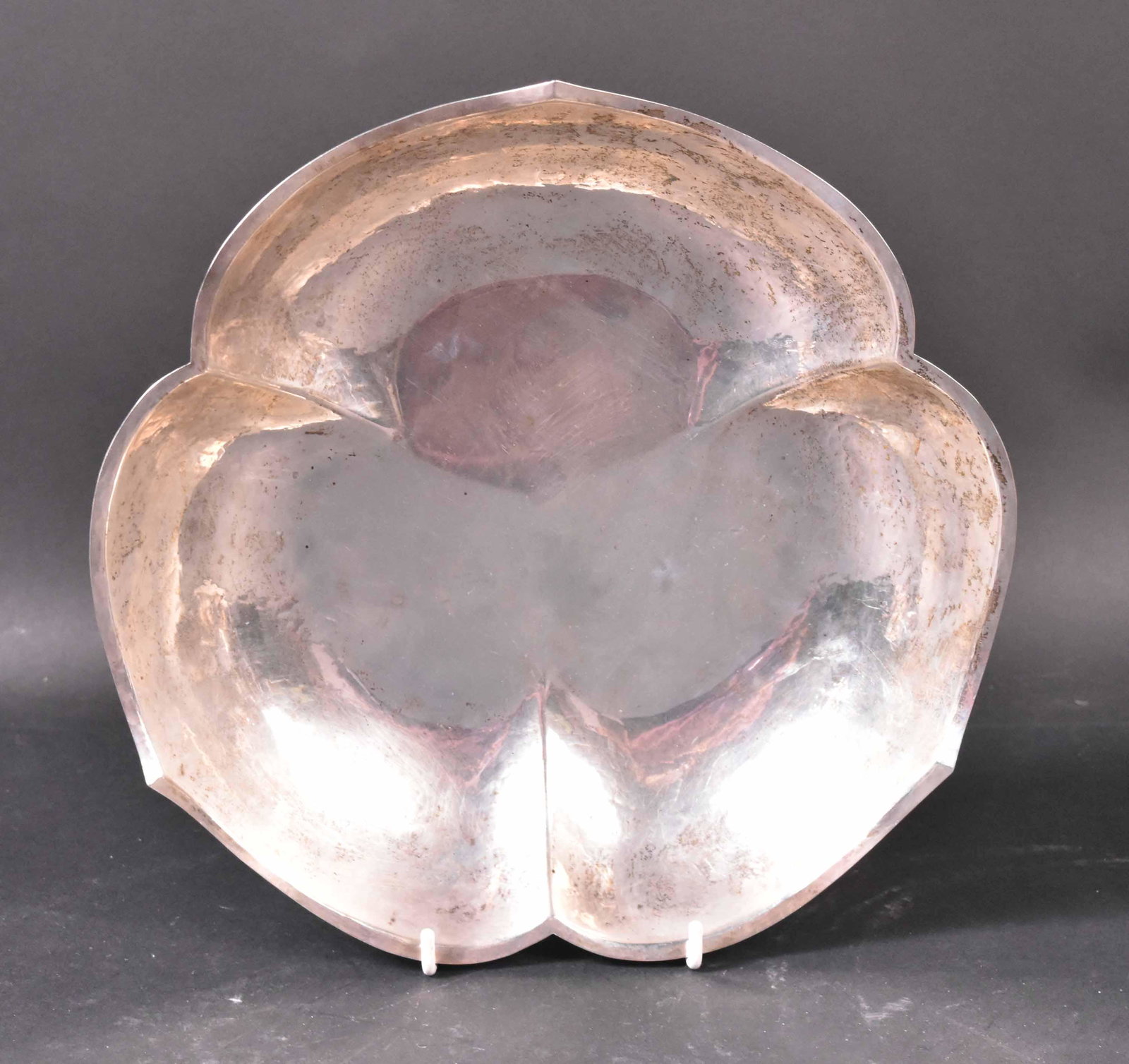 Randahl Sterling Silver Lobed Center Bowl: 10"dia. and apx. 19 t.o. Provenance: Property from the Collection of Myrna and Bernard Posner