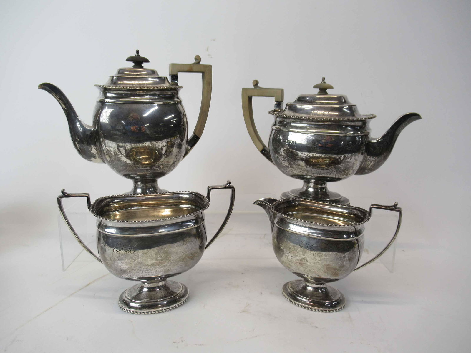 Four Piece English Silver Tea & Coffee Service (1 of 11)