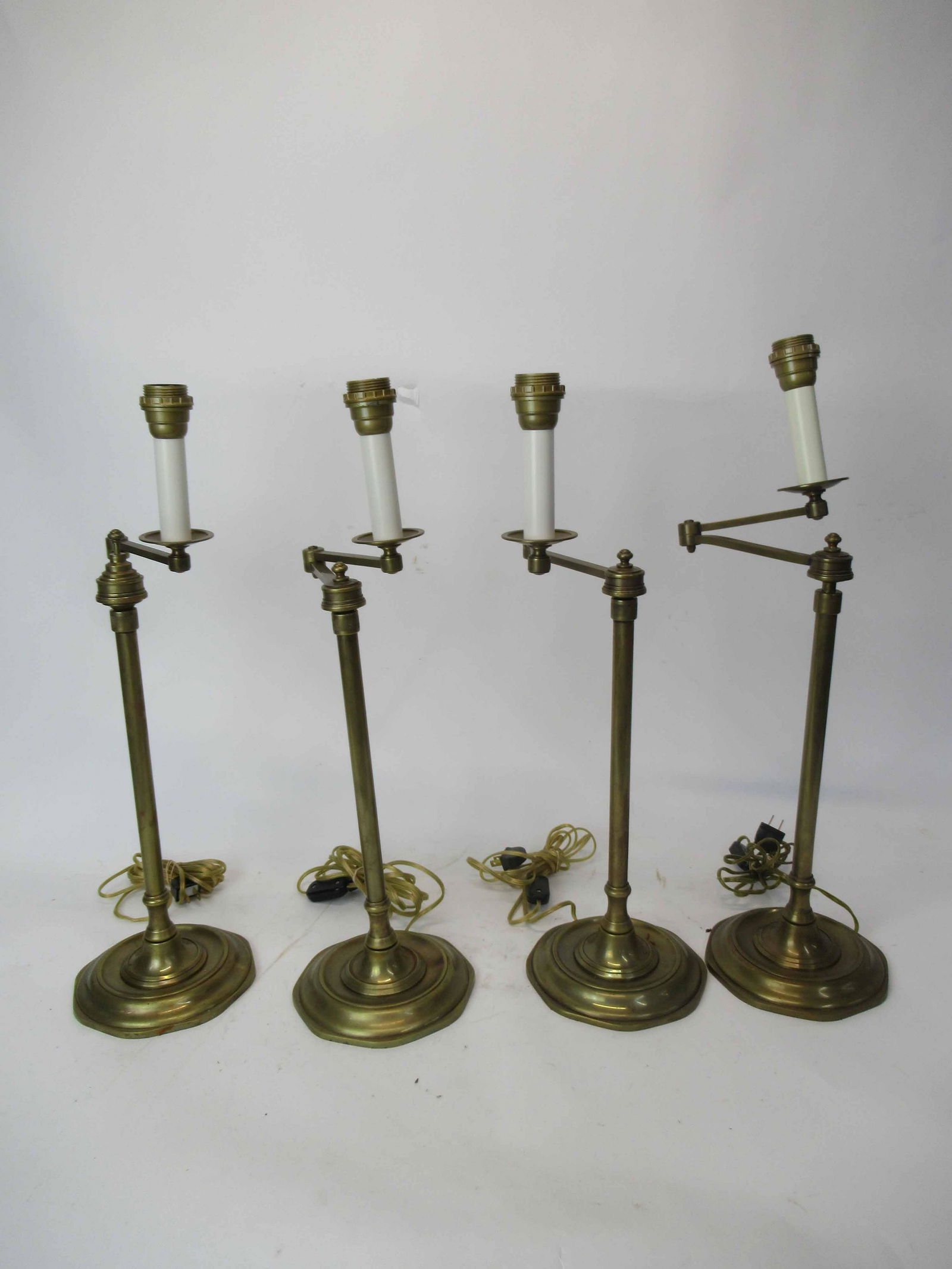 Four Dutruc Rosset Bronze Finish Table Lamps (1 of 4)