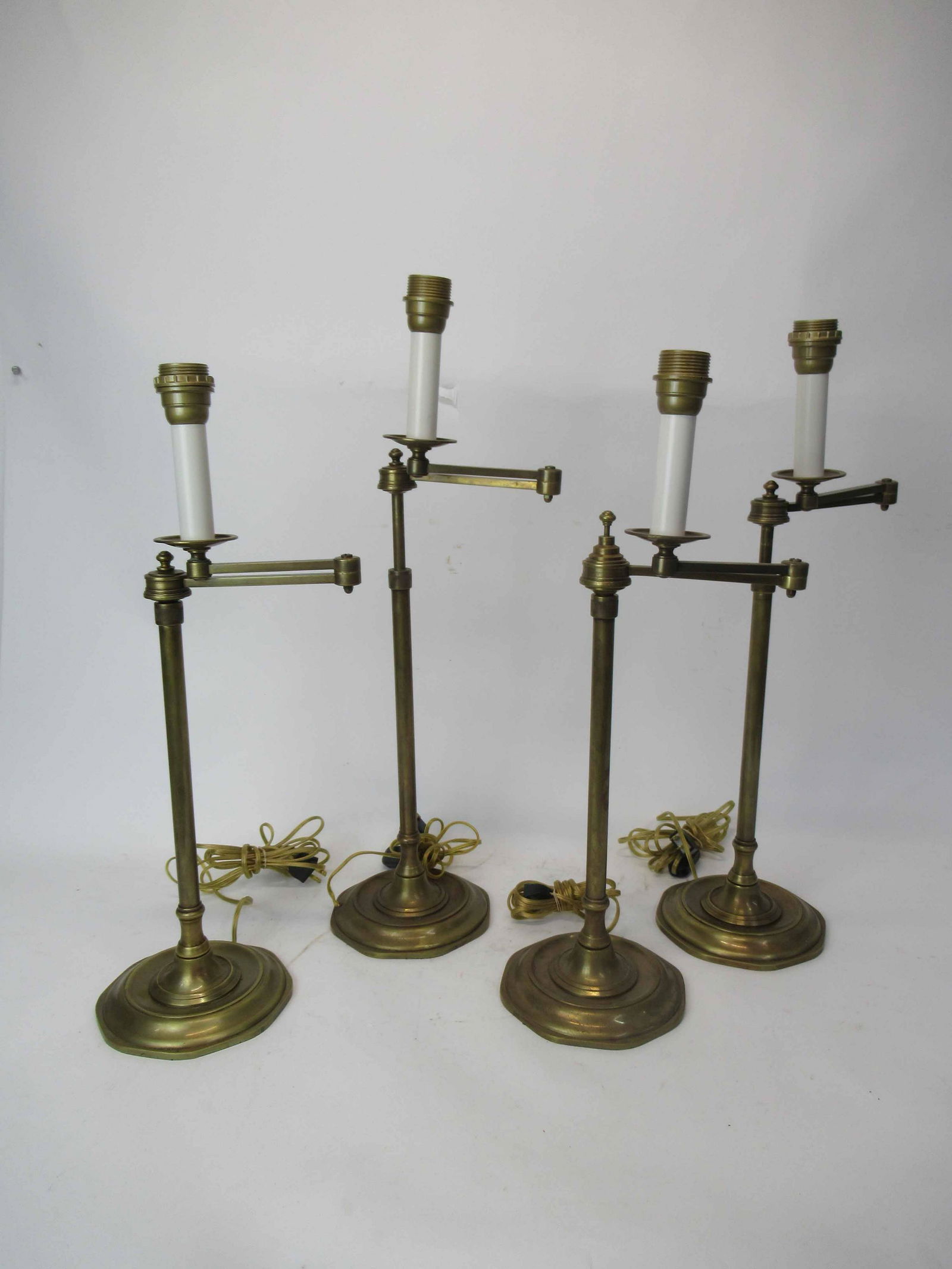 Four Dutruc Rosset Bronze Finish Table Lamps (1 of 5)