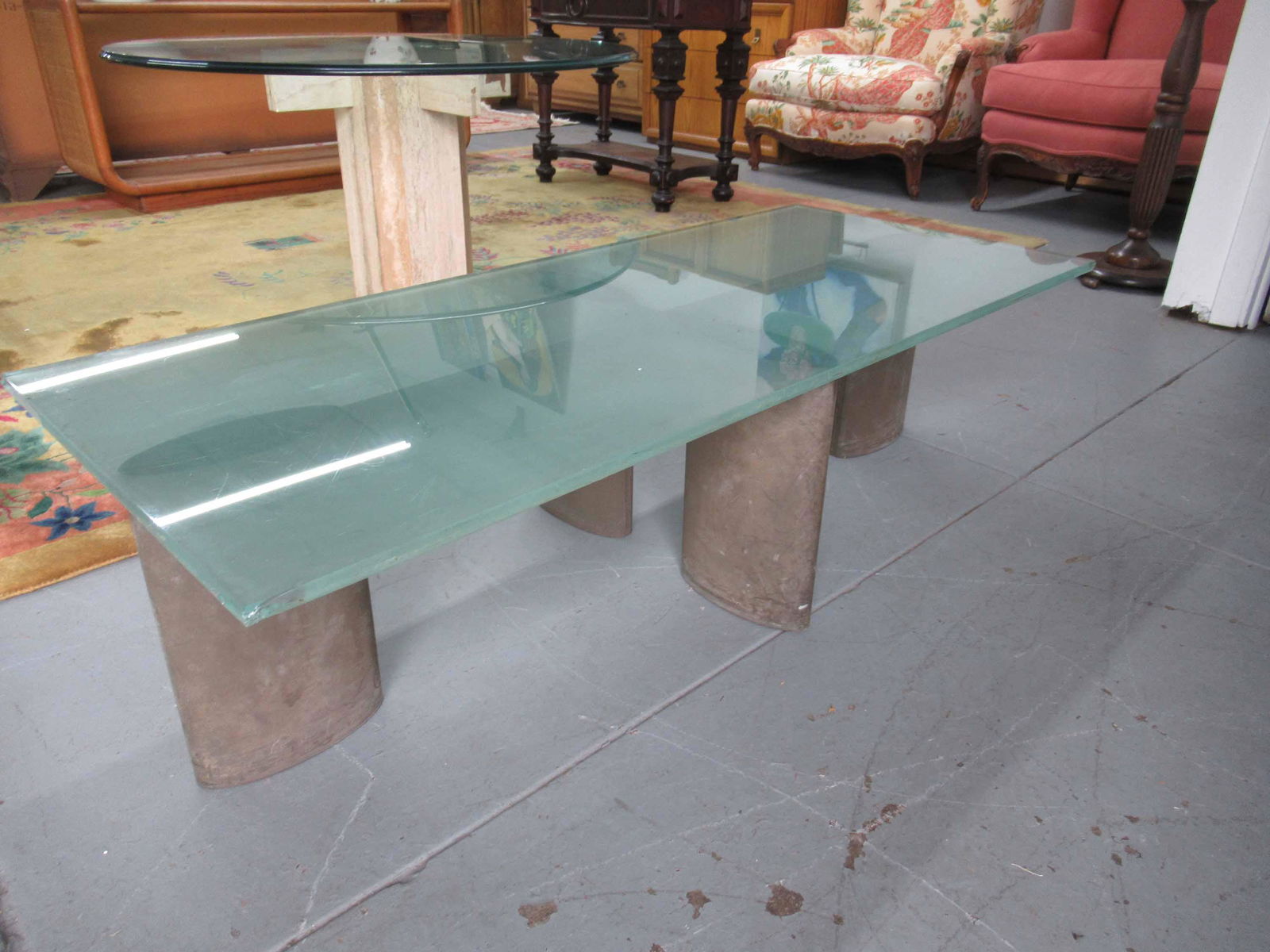 Modern Glass Top Coffee Table (1 of 5)
