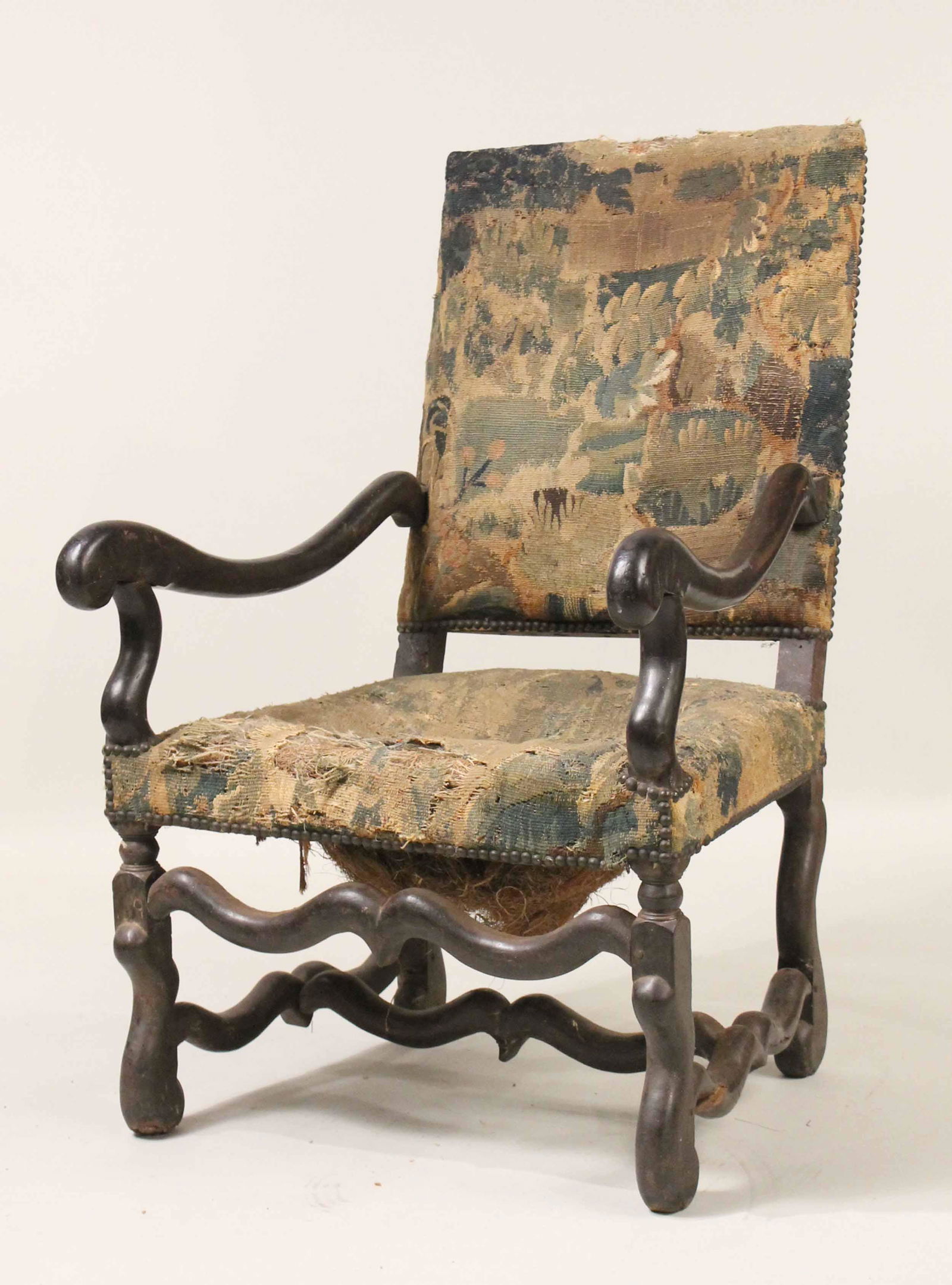 Louis XIV Walnut Os De Mouton Chair (1 of 8)