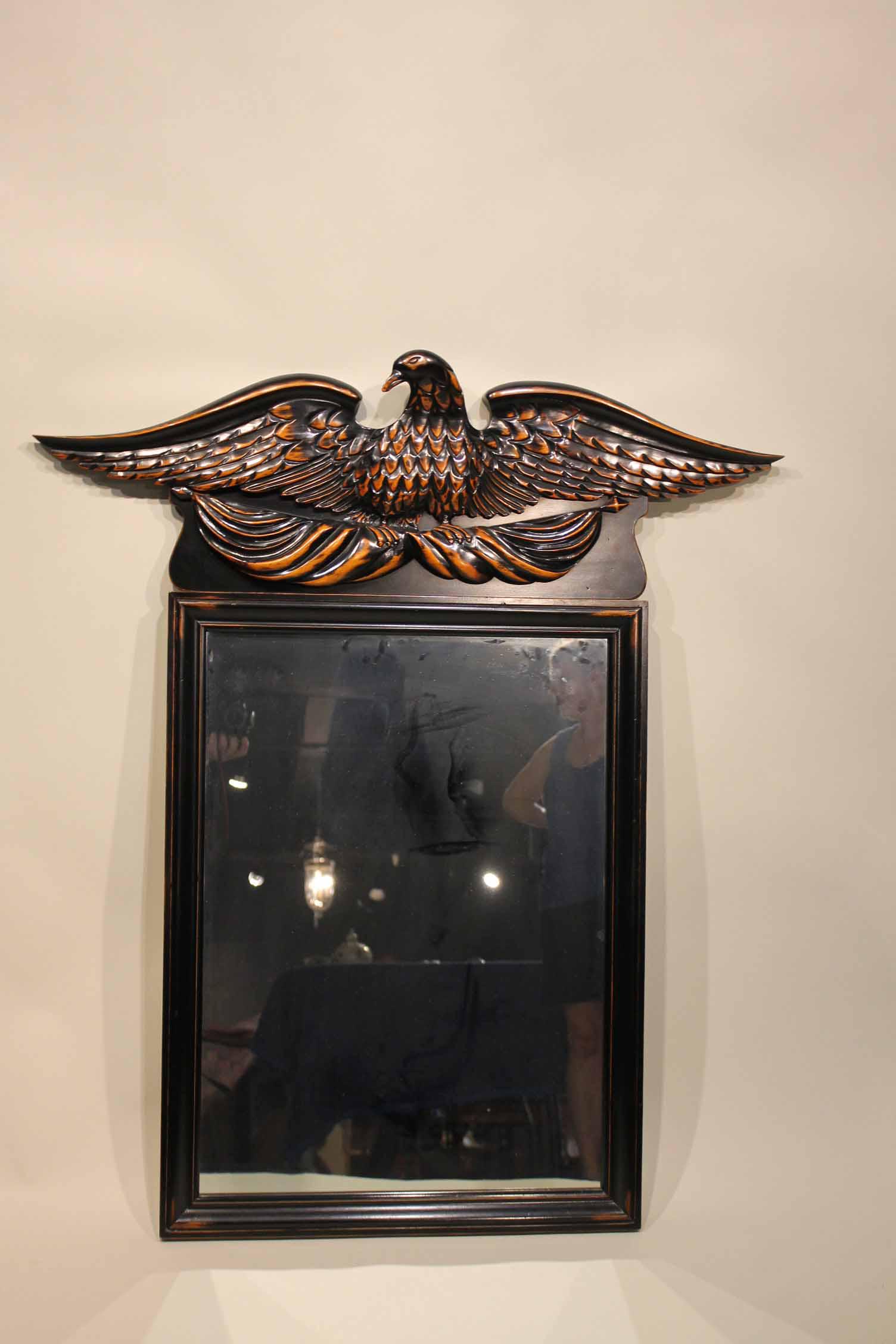 Pine Shop Carved Wooden Figure of Eagle Mirror (1 of 3)