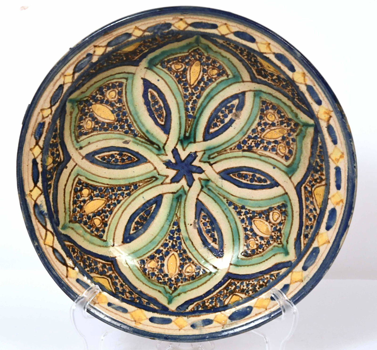 Continental Tin Glazed Earthenware Bowl (1 of 7)