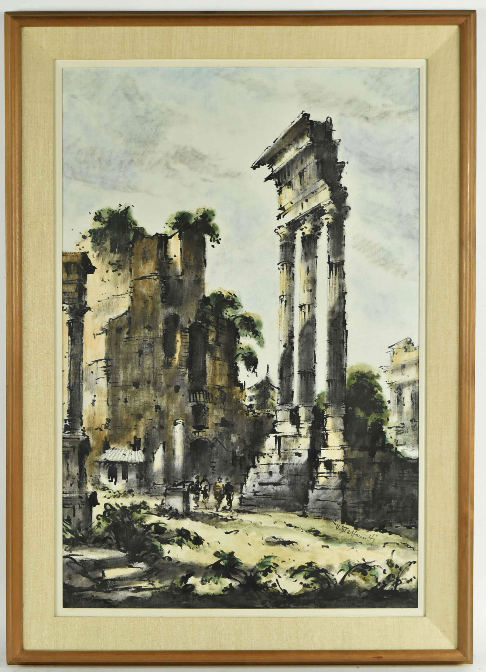 Oil on Canvas, Roman Ruins, Ferruccio Steffanutti (1 of 6)