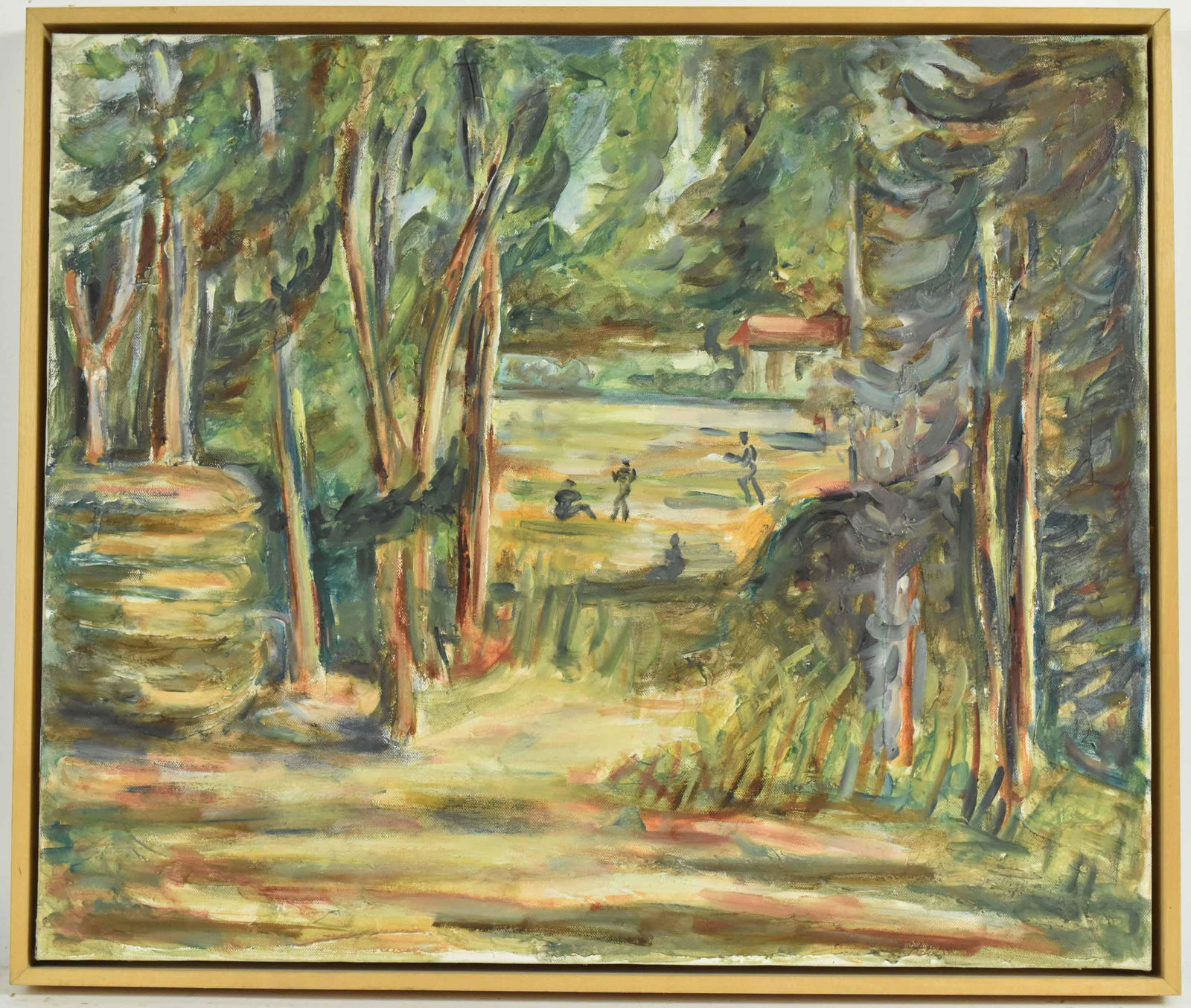 Oil on Canvas, Impressionistic Wooded Path (1 of 6)