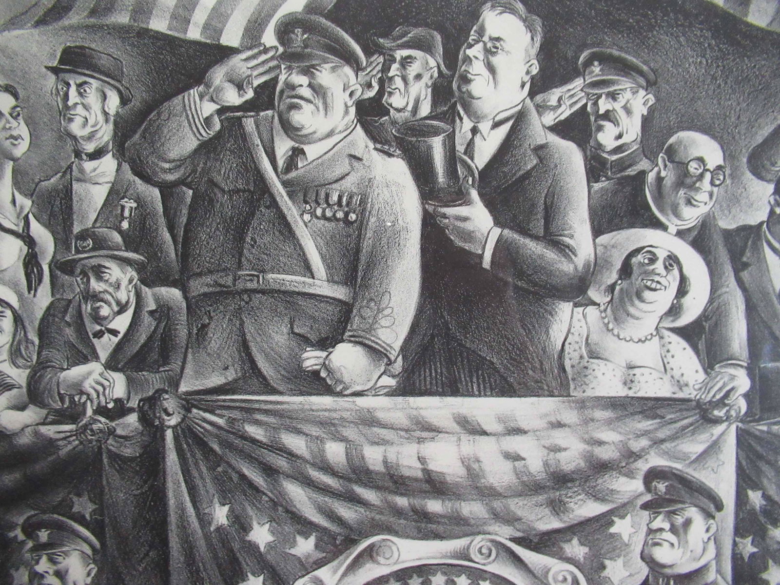 Russel Limbach Print Titled The Reviewing Stand (1 of 6)