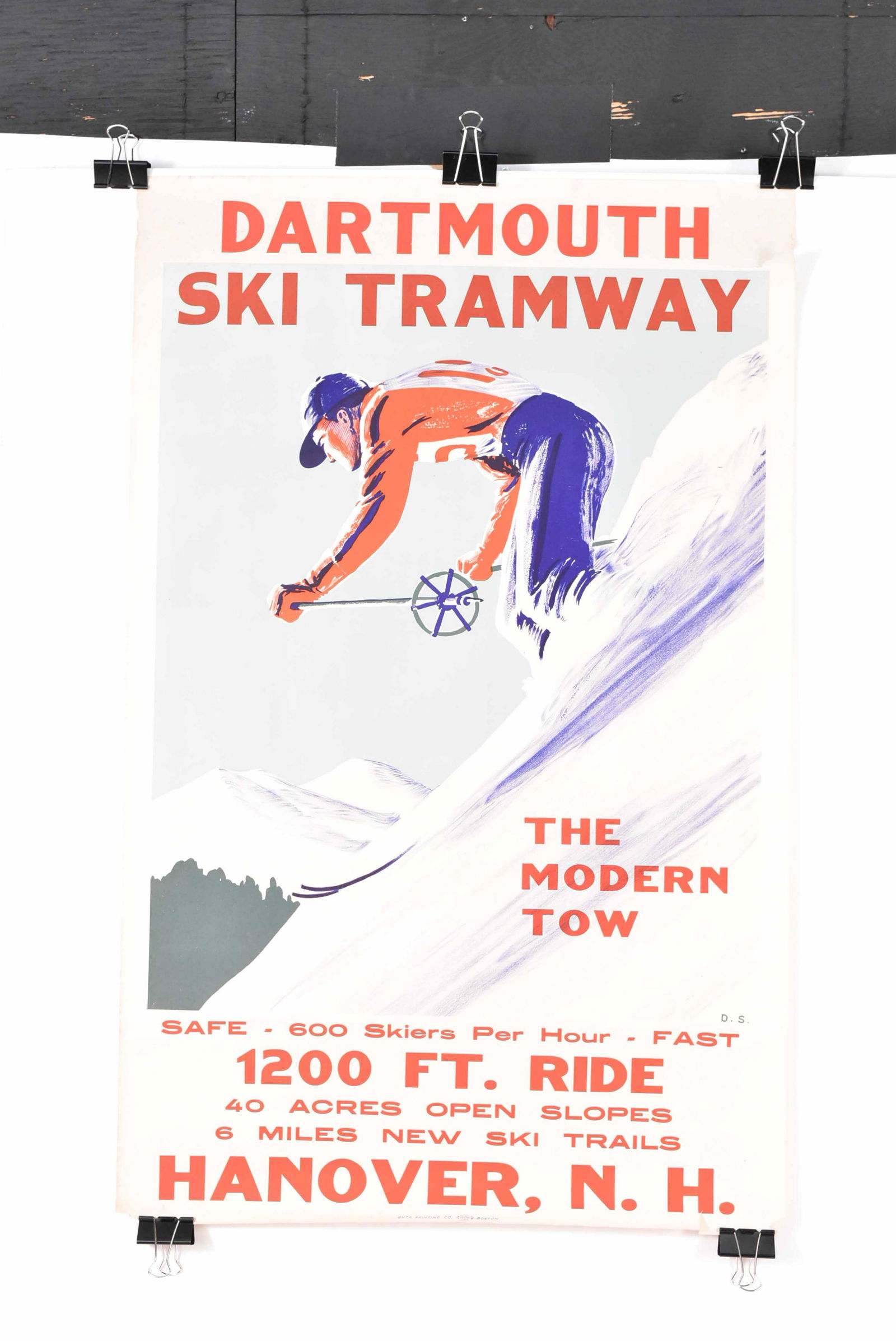 Original Dartmouth Ski Tramway Poster (1 of 5)