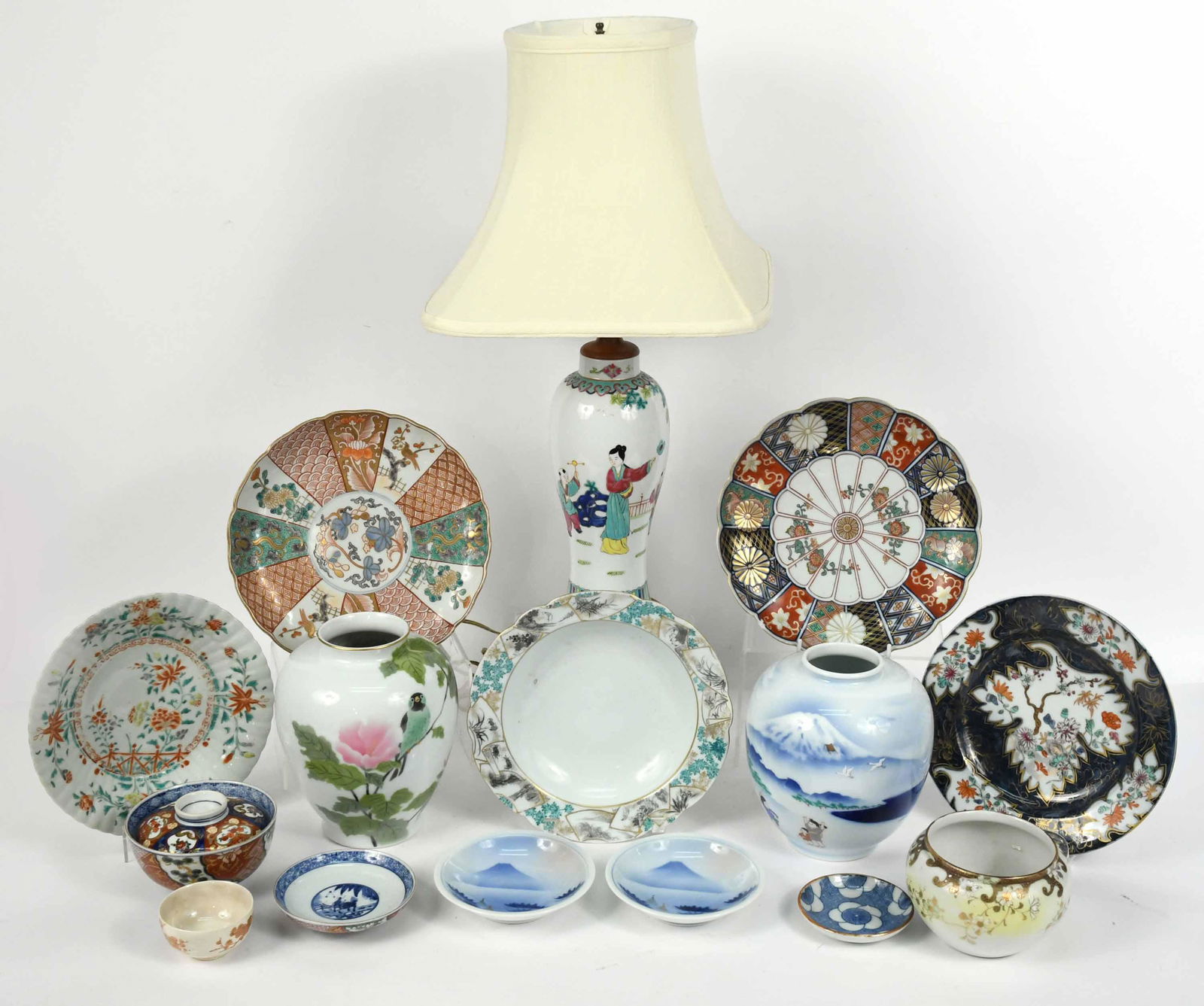 Sixteen-Piece Collection of Japanese Porcelain (1 of 16)