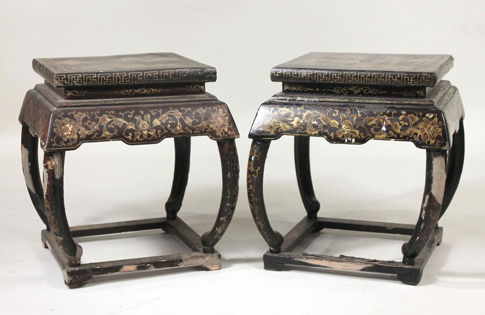 Pair of Chinese Lacquered Side Tables (1 of 7)