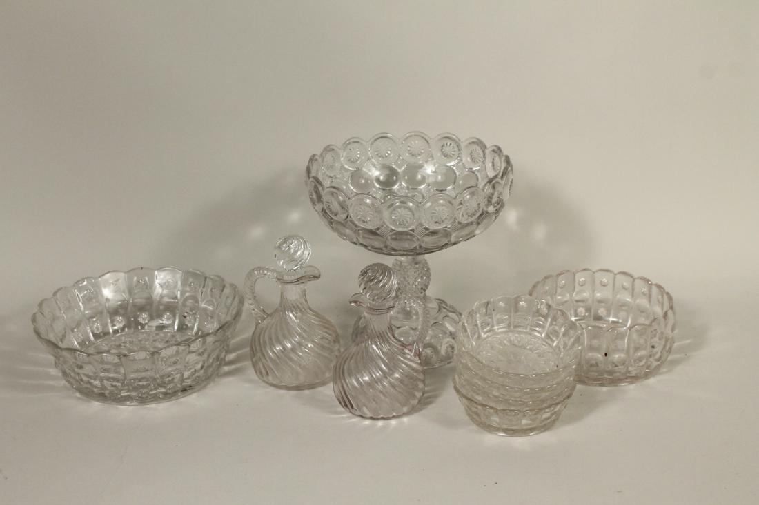 Colorless Glass Footed Compote (1 of 5)