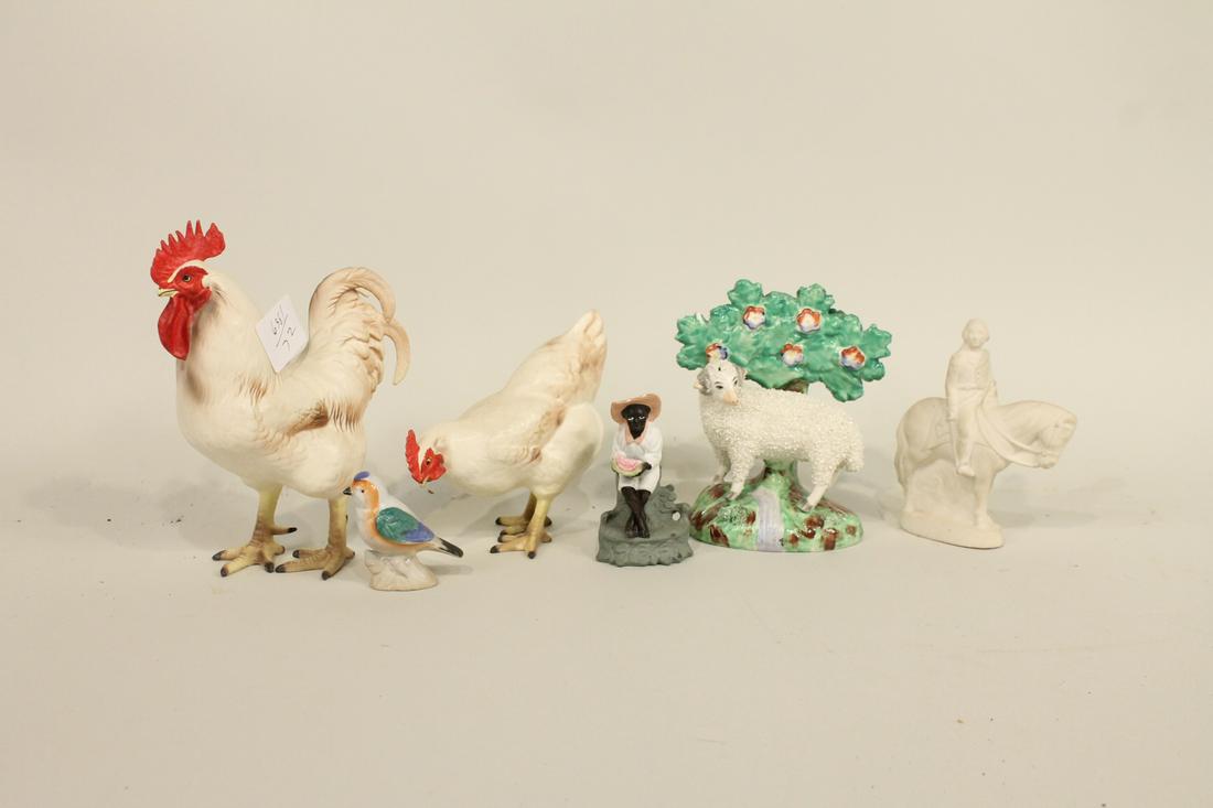 Two  Ceramic Roosters (1 of 5)