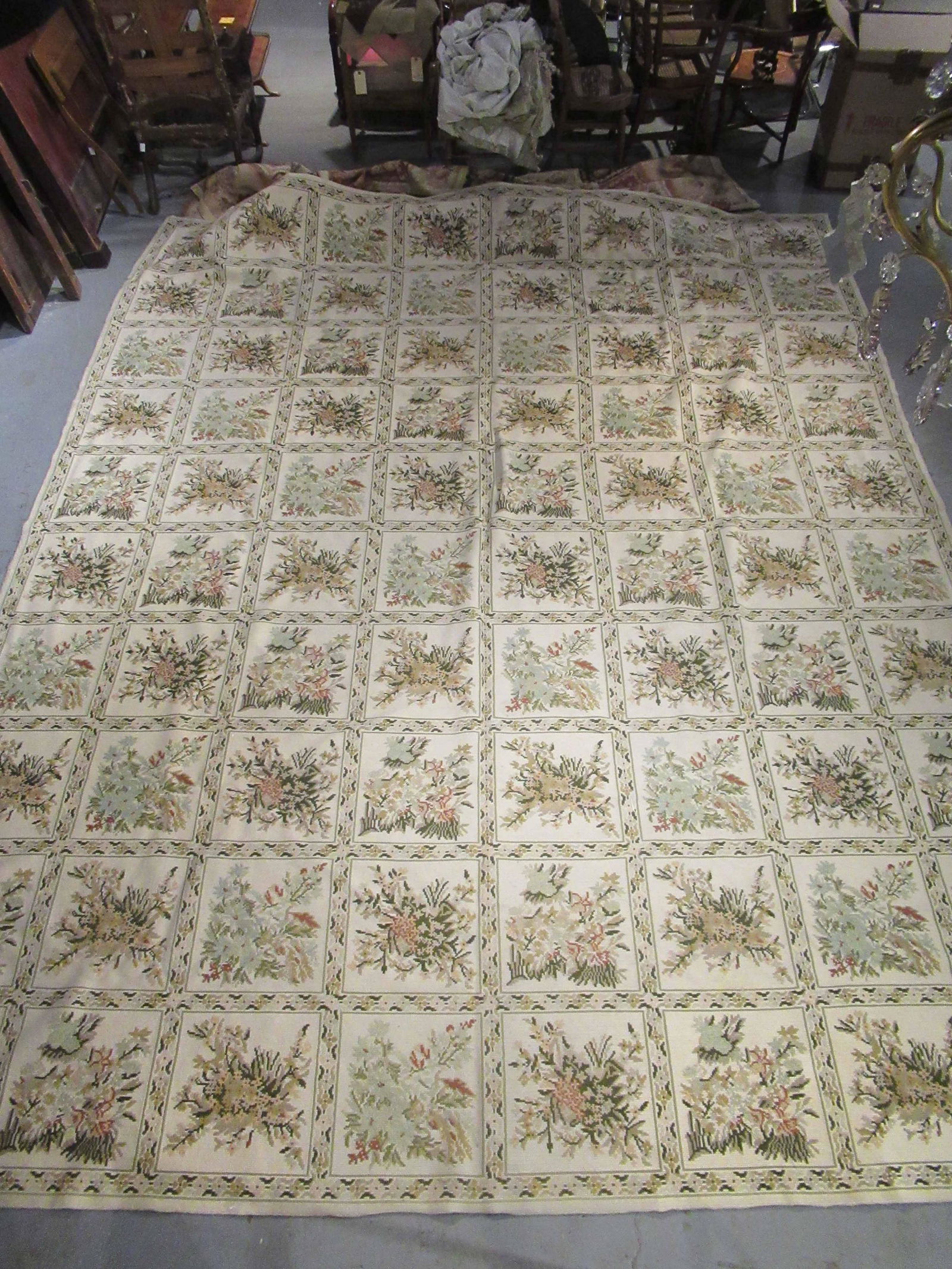 Floral Decorated Needlepoint Carpet (1 of 6)