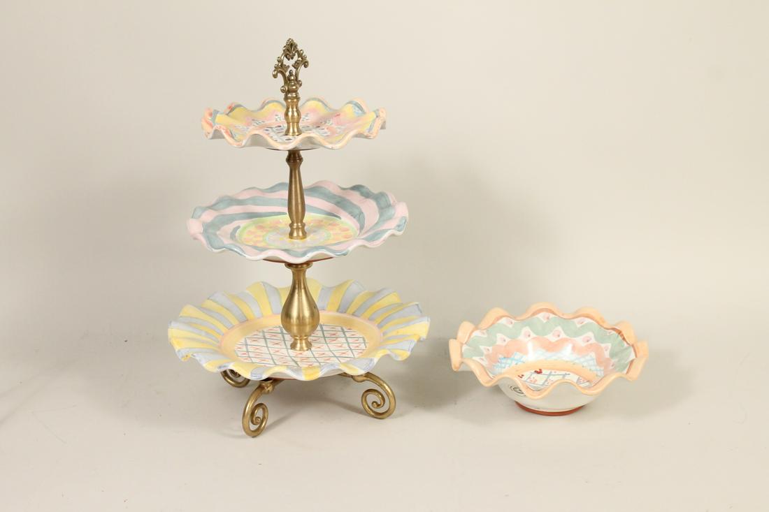 Two Mackenzie-Childs Porcelain Table Articles (1 of 6)