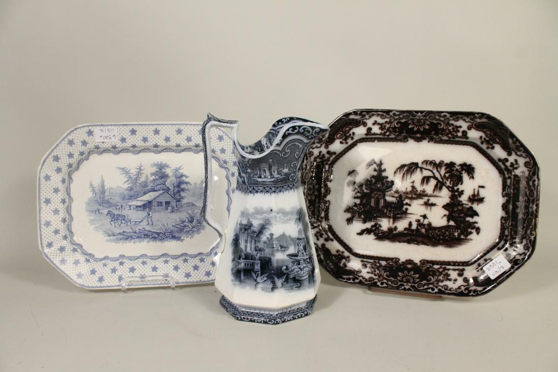 Three Transferware Porcelain Table Articles (1 of 6)
