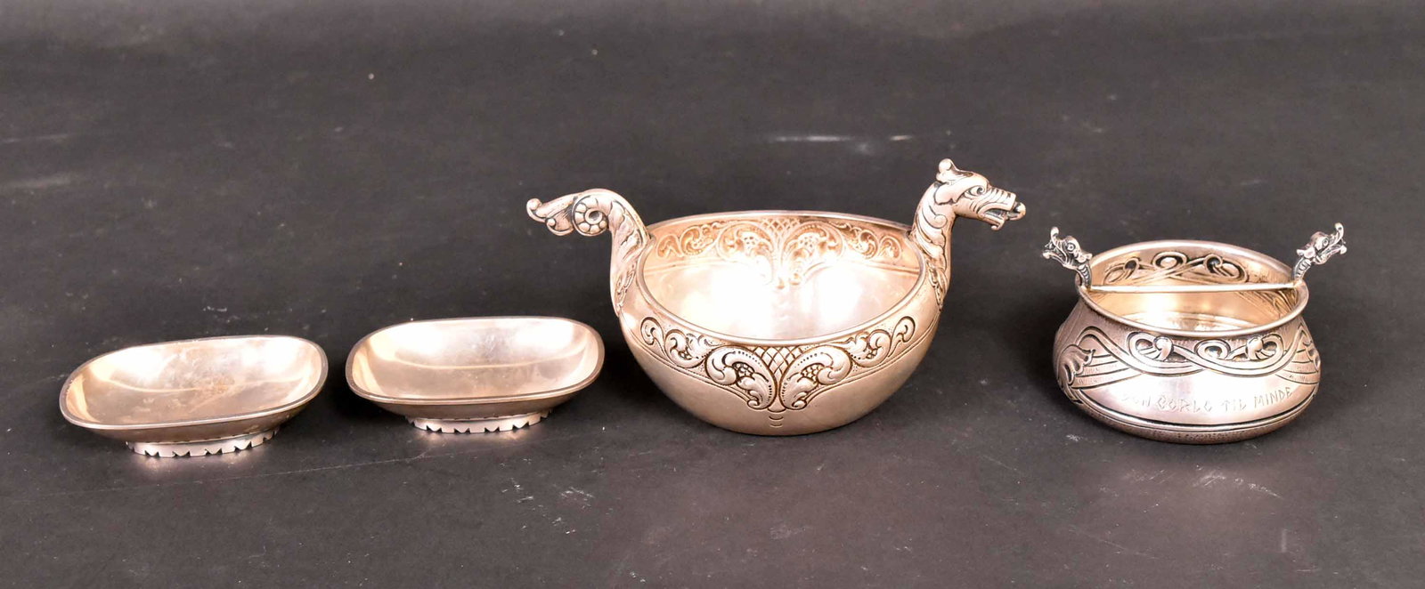 Four Scandinavian Silver Small Table Articles (1 of 7)