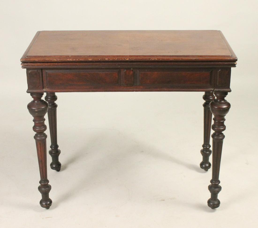 Victorian Walnut Games Table (1 of 5)