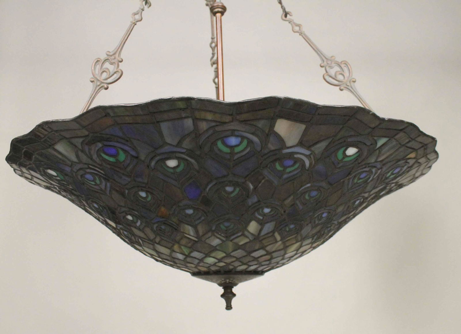 Leaded Stained Glass Ceiling Fixture (1 of 5)