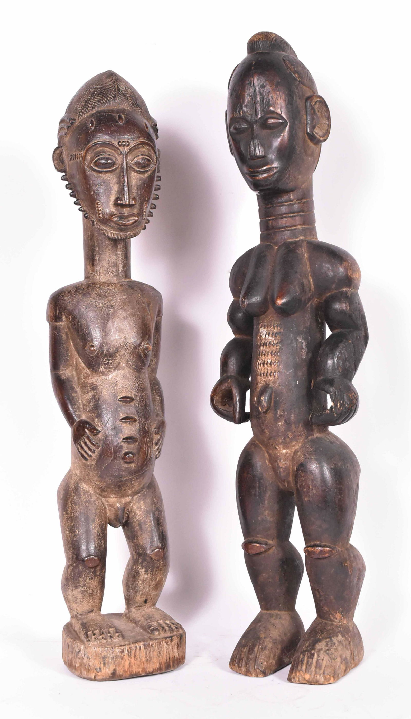 Two Carved African Figures (1 of 12)