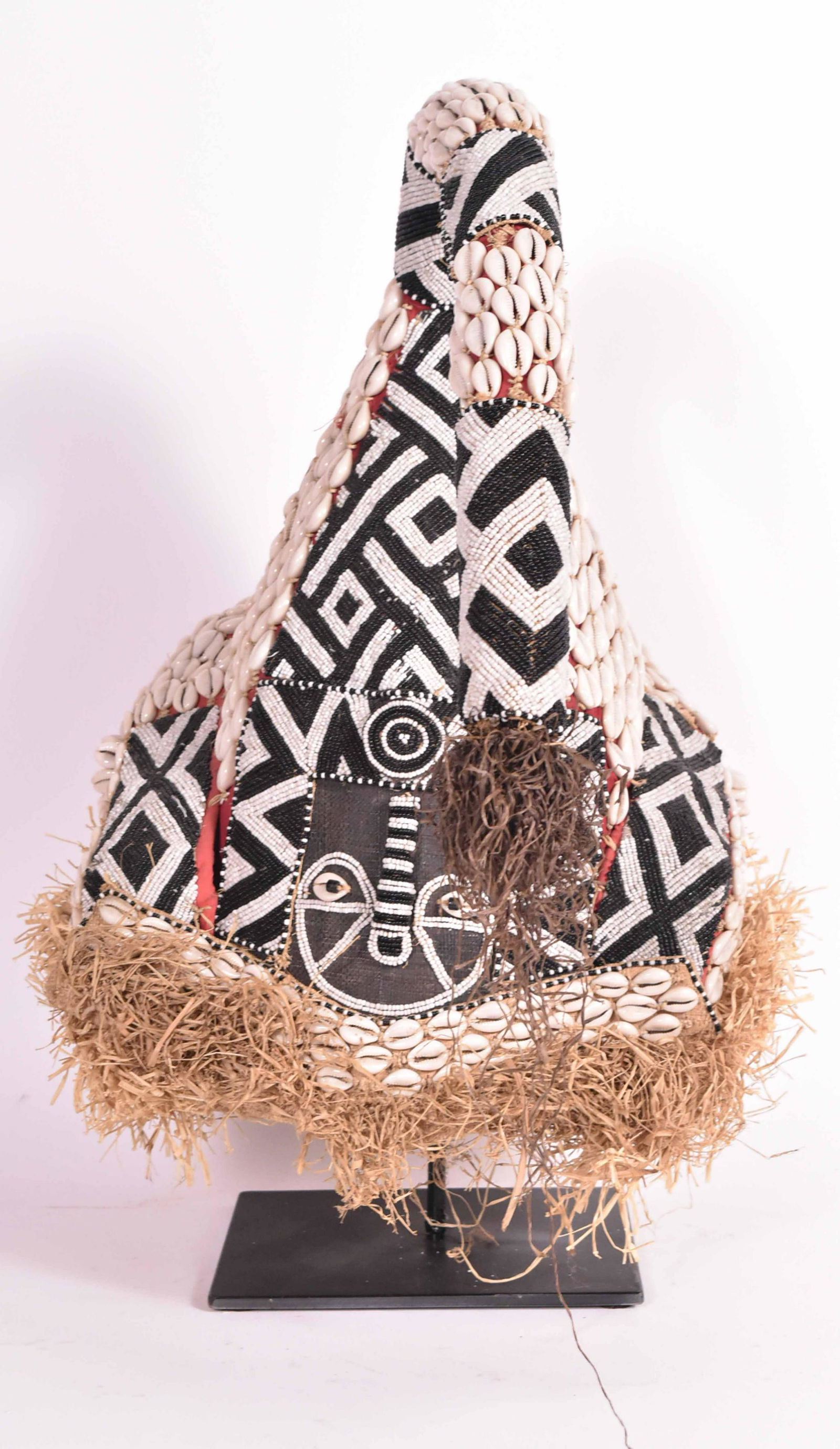 African Beaded Ceremonial Hat Oct 30, 2019 Nye & Company in NJ