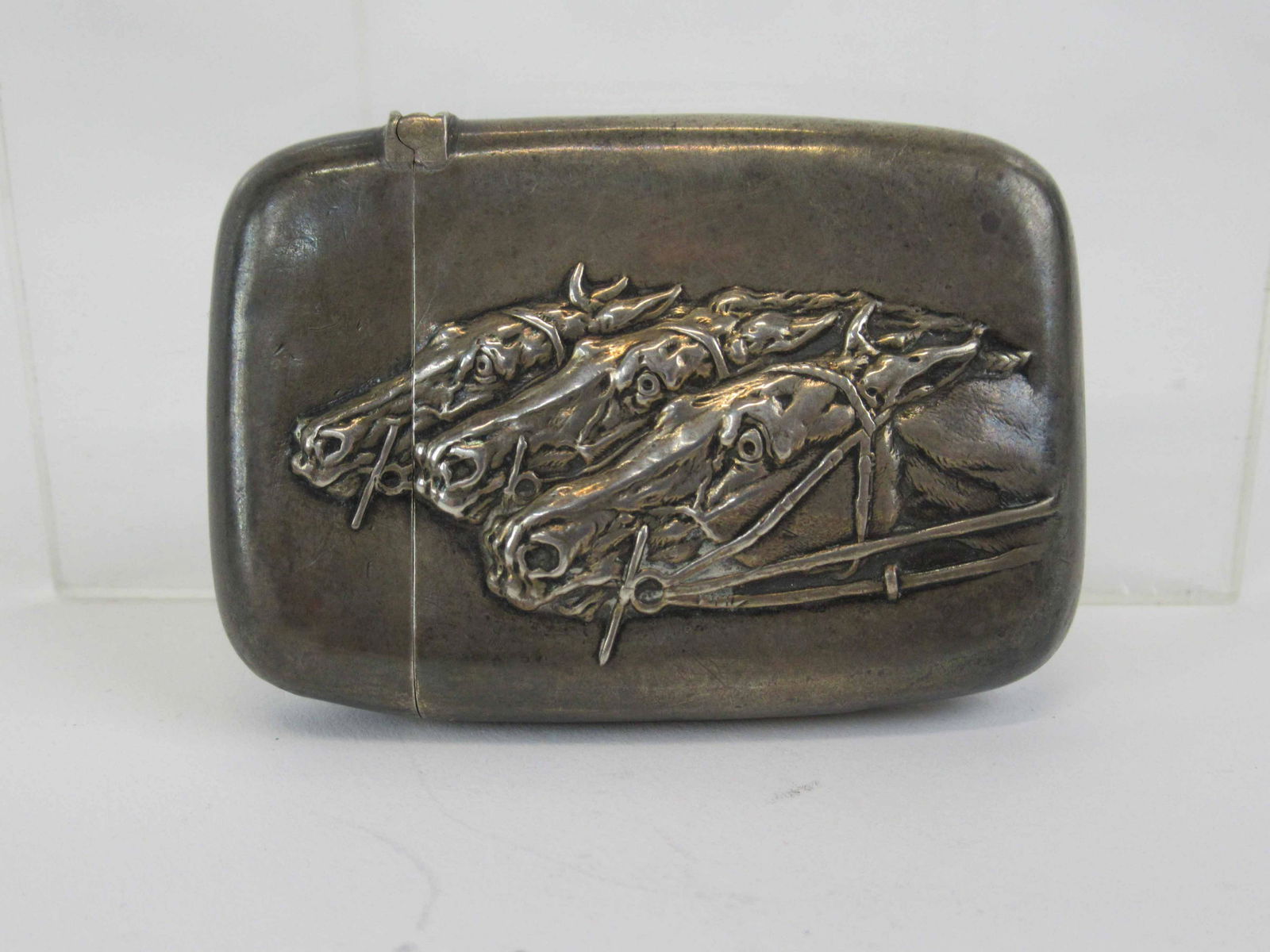 Sterling Silver Horse-Decorated Match Safe (1 of 4)