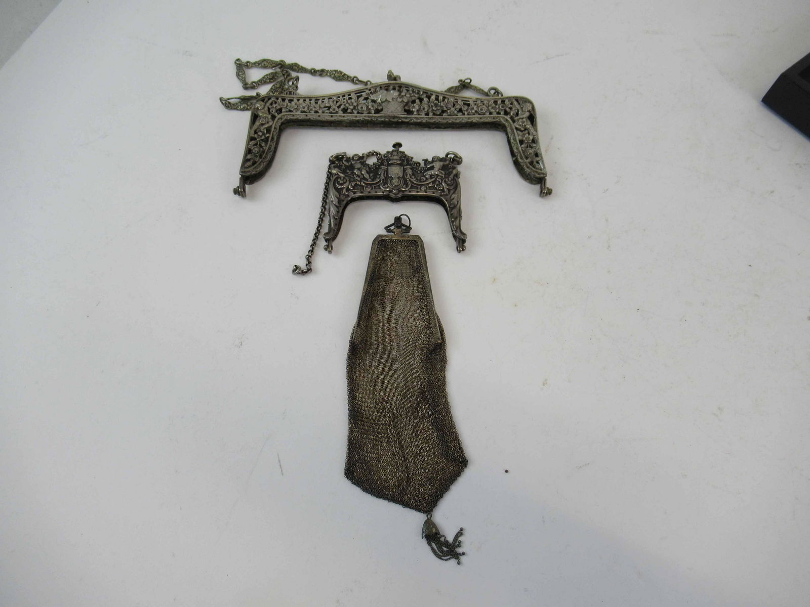 800 Silver Purse Clutch Handle (1 of 9)