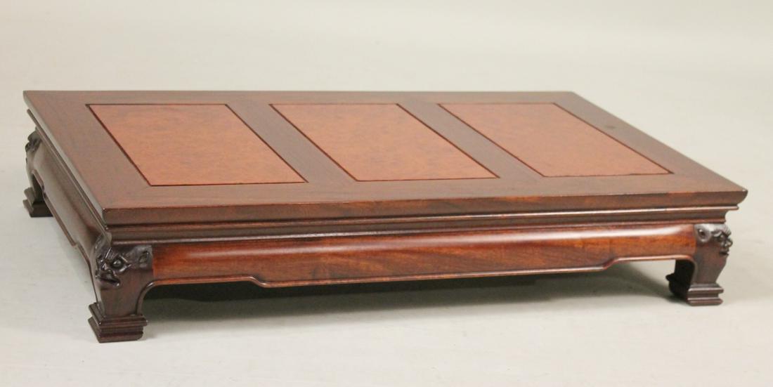 Chinese Ming Dynasty Style Hardwood Low Table (1 of 3)