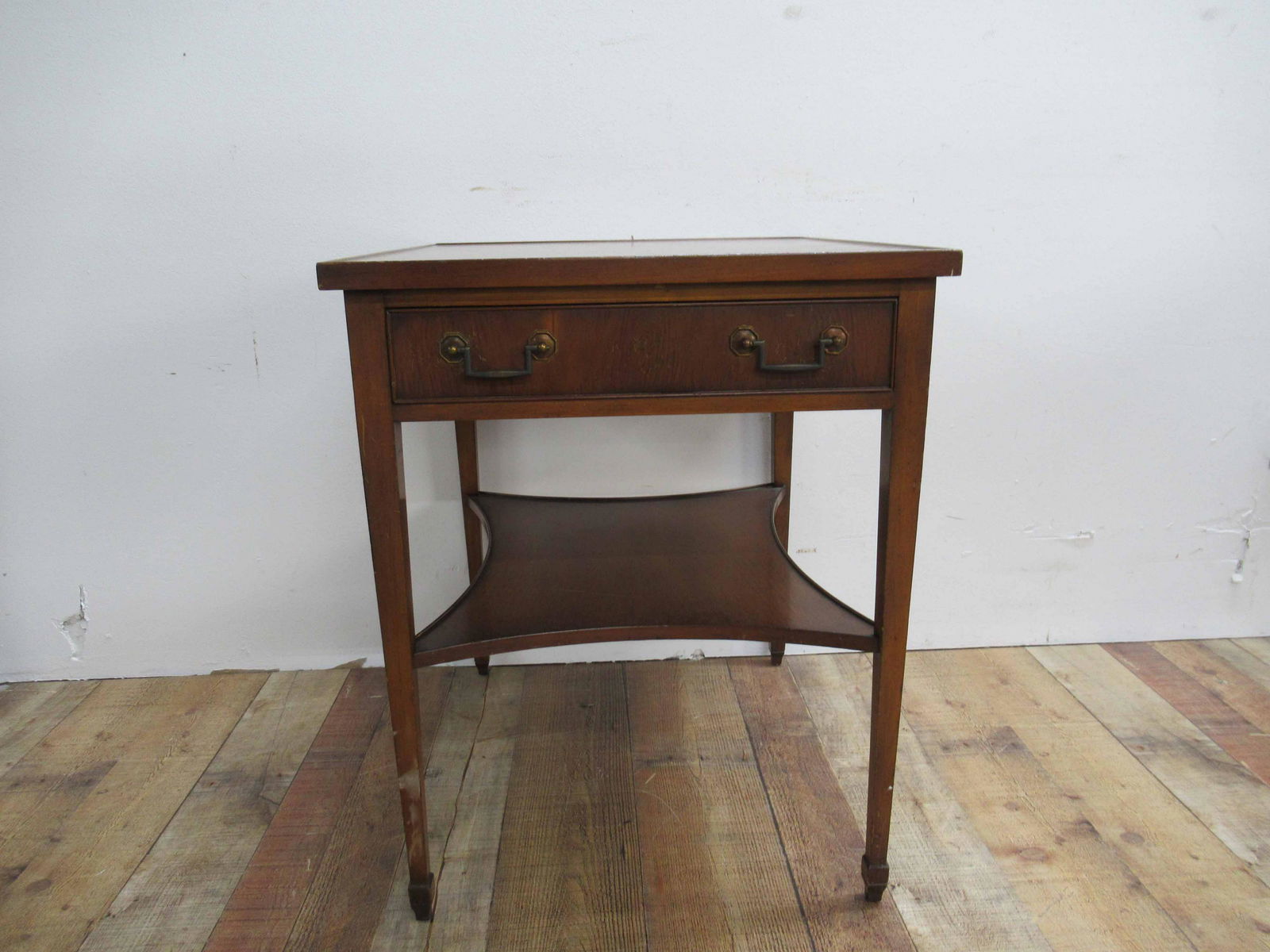 Mahogany One Drawer Side Table (1 of 6)
