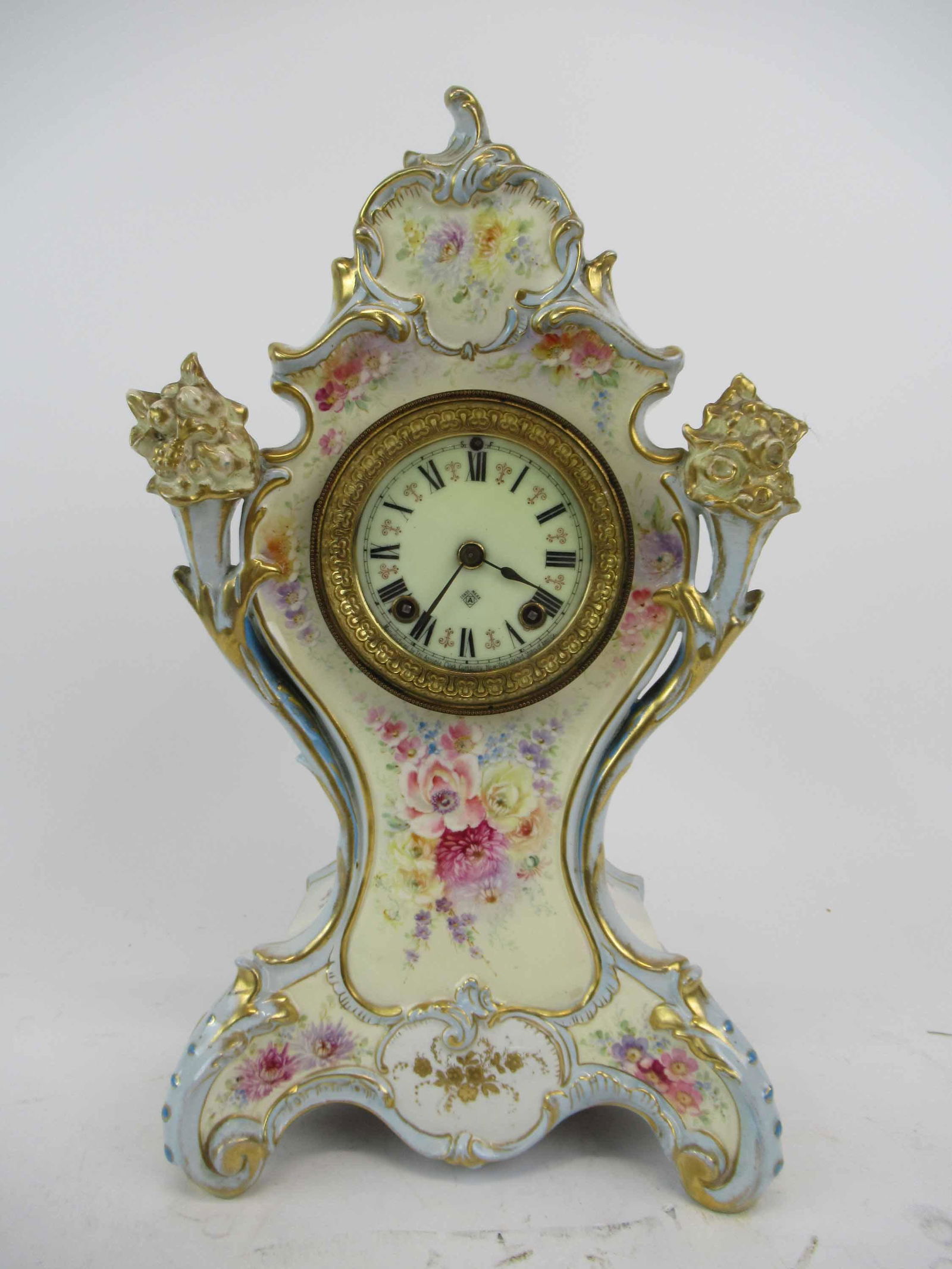 Royal Bon Floral Decorated French Clock Case (1 of 7)