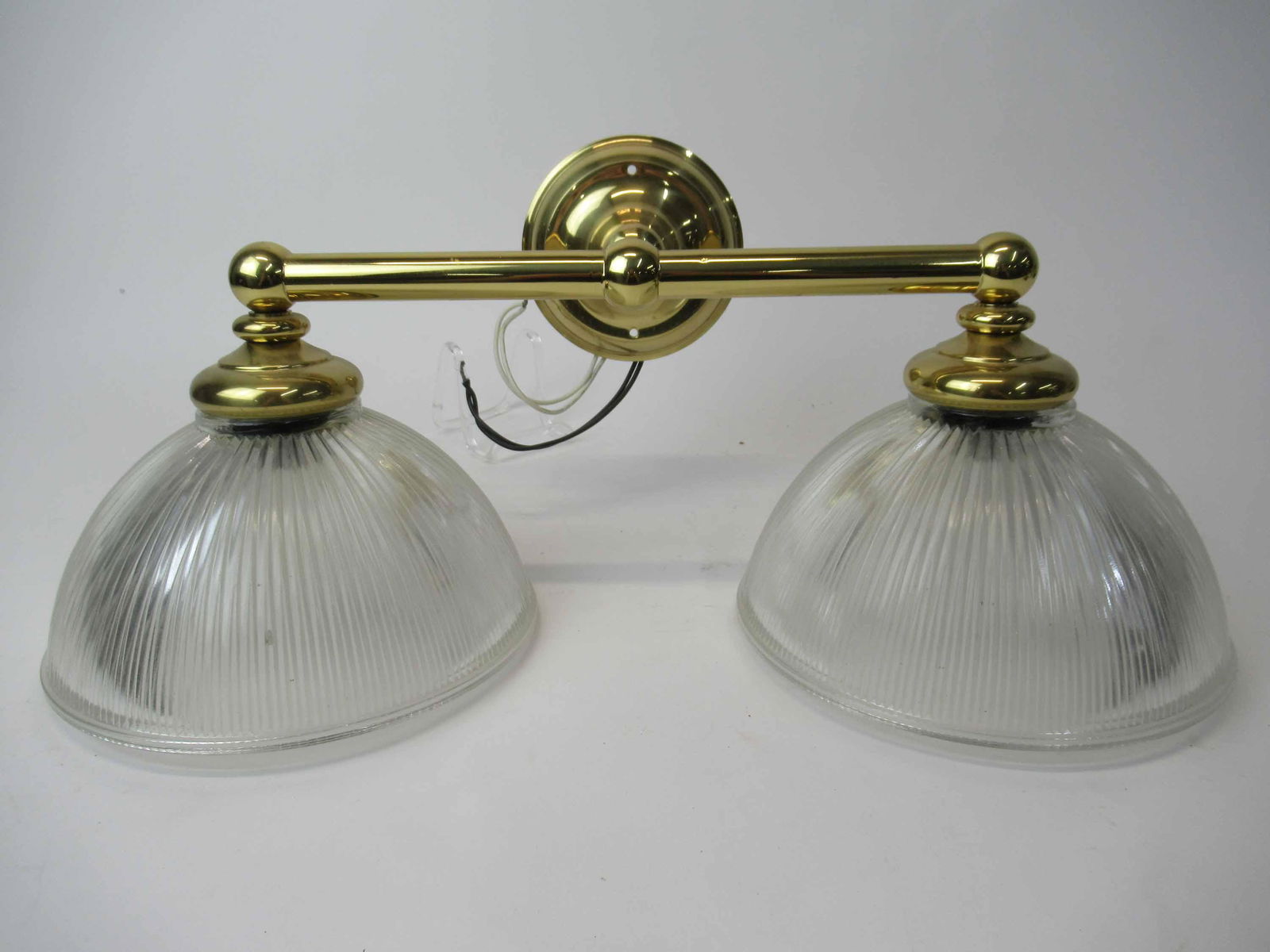 Set of 6 Two Light Brass Wall Sconces (1 of 4)