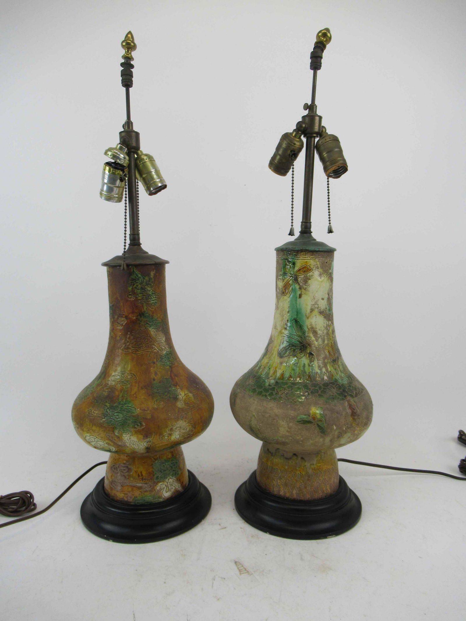 Two Oriental Style Clay Vases (1 of 6)