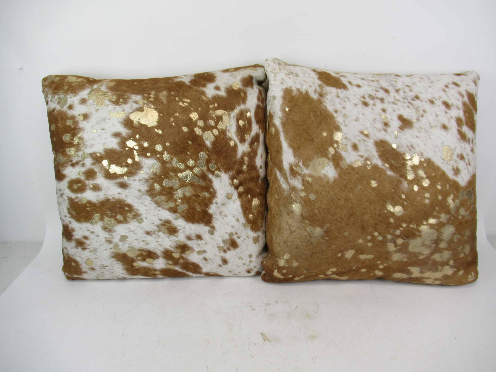 Pair of Cow Hide Decorative Pillows (1 of 4)