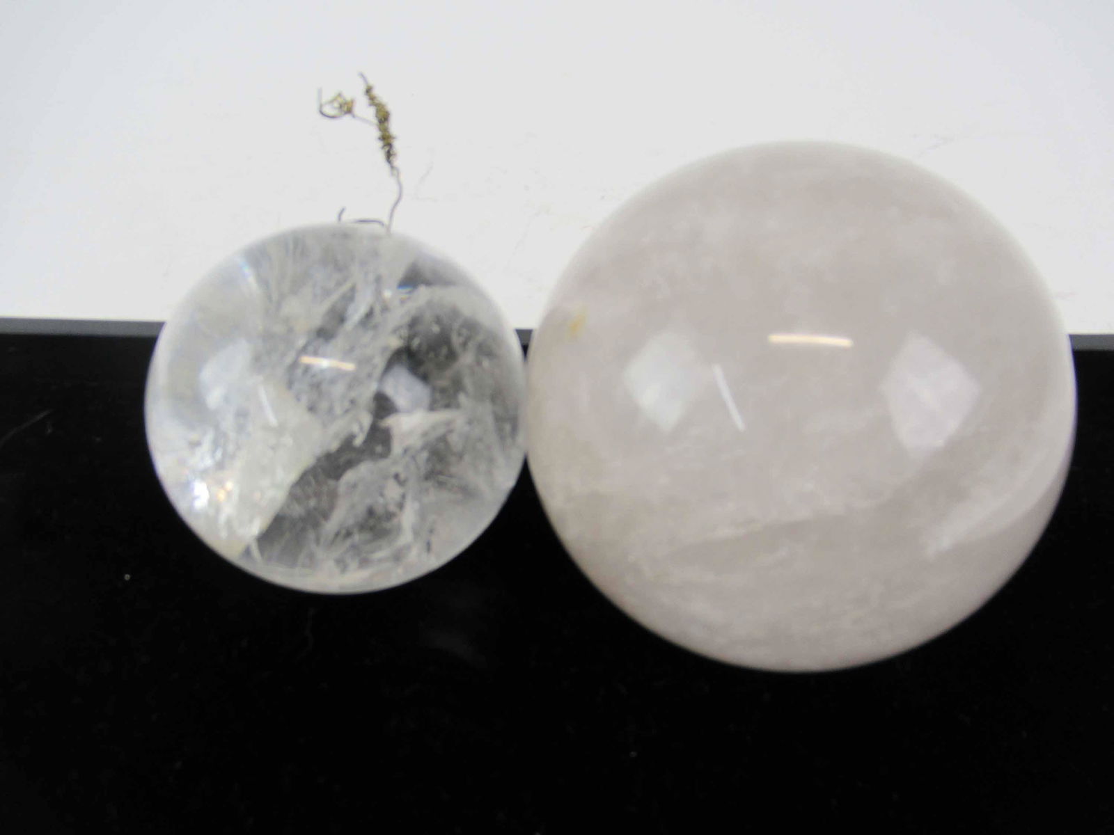 One Rose Quartz Crystal Sphere (1 of 3)