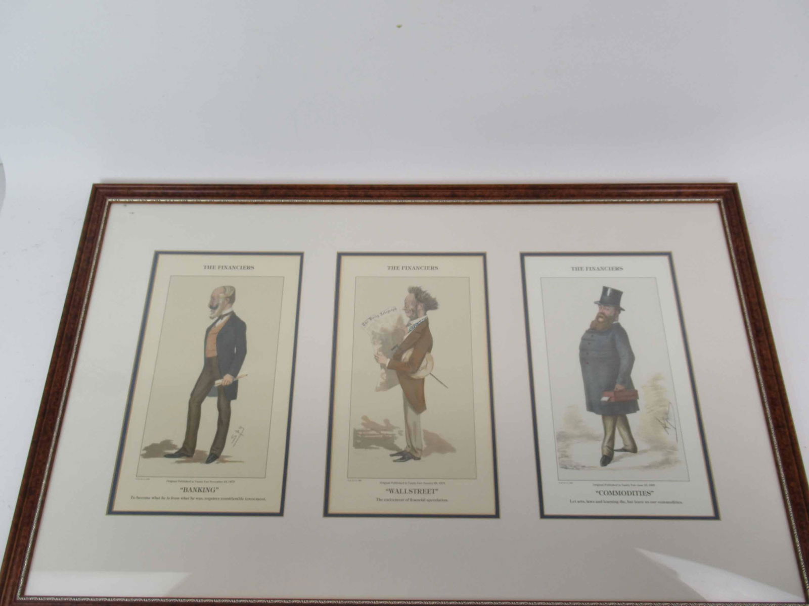 Three Vanity Fair Colored Prints, The Financiers (1 of 6)