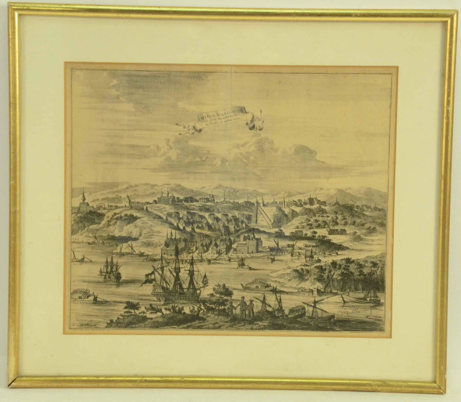 Engraving, Russian Cityscape, Nicolaas C. Witsen (1 of 7)