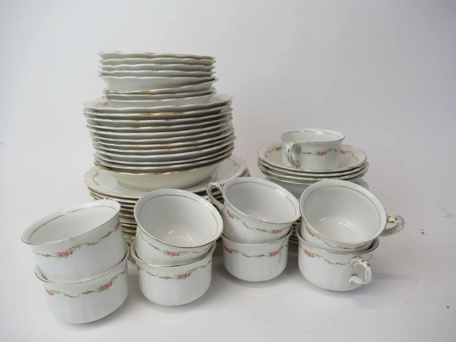 Partial Set Sterling Floral Decorated Dinnerware (1 of 5)
