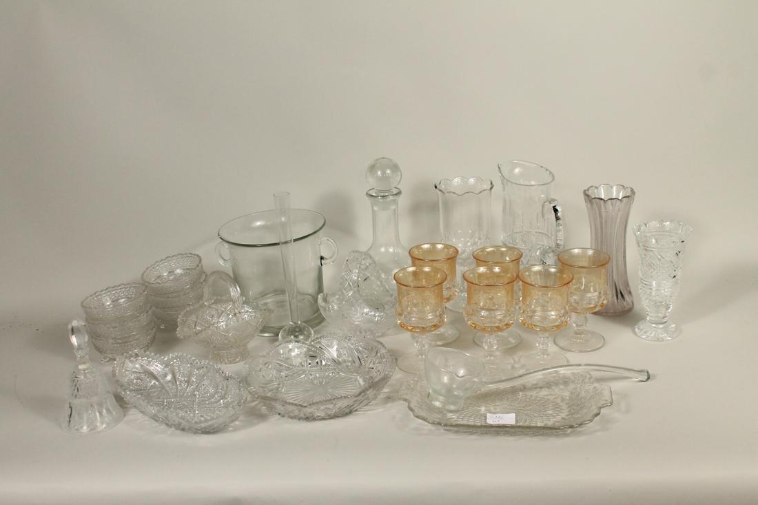 Group of Assorted Pressed Glass Table Articles (1 of 7)